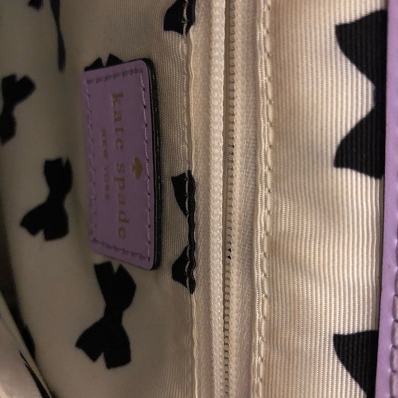 kate spade Scallop Edge Purple Purse - Picture 5 of 5